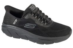 Buty sportowe Sneakersy męskie, Slip-ins: D'Lux Walker 2.0 - Rezinate. Czarne buty sportowe na co dzień męskie Skechers, z materiału, bez zapięcia, trekkingowe. Za 379.99 zł.