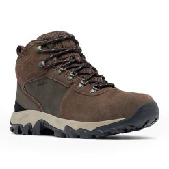 Buty trekkingowe męskie Columbia Newton Ridge Plus II Suede WP. Brązowe buty trekkingowe męskie Columbia, z zamszu, bez zapięcia, trekkingowe. Za 399.00 zł.