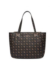 Guess Torebka Calebra Travel TWLP95 36024 Brązowy. Brązowe torebki klasyczne damskie Guess, z aplikacjami, ze skóry, bez dodatków. Za 579.99 zł.