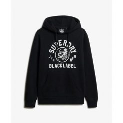Bluza z kapturem Superdry Label. Czarne bluzy z kapturem męskie Superdry., l. Za 382.40 zł.