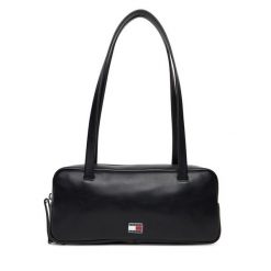 Torebka Tommy Jeans. Czarne torebki klasyczne damskie Tommy Jeans, bez wzorów, z jeansu, bez dodatków. Za 529.99 zł.