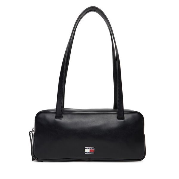 Torebka Tommy Jeans. Czarne torebki klasyczne damskie Tommy Jeans, bez wzorów, z jeansu, bez dodatków. Za 529.99 zł.