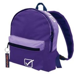Plecak Givova Violet-Glod: Stylowy i Zrównoważony. Fioletowe plecaki damskie Givova, bez wzorów, eleganckie. Za 159.99 zł.