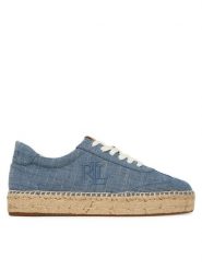 LAUREN RALPH LAUREN Espadryle 802P10497001 Niebieski. Niebieskie espadryle damskie Lauren Ralph Lauren, bez wzorów, z materiału, bez obcasa. Za 729.99 zł.