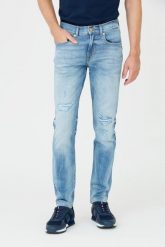 7 FOR ALL MANKIND Niebieskie jeansy Slimmy Tapered. Niebieskie jeansy męskie 7 FOR ALL MANKIND. W wyprzedaży za 599.99 zł.
