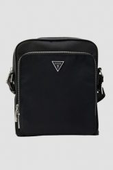 GUESS Czarna męska saszetka Milano. Czarne saszetki męskie Guess, ze skóry ekologicznej. W wyprzedaży za 236.99 zł.