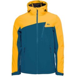 Męska kurtka softshell Loap Lurad żółta. Brązowe kurtki męskie LOOP, m, bez wzorów, z softshellu, sportowe, bez kaptura. Za 330.99 zł.