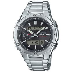 Zegarek męski Casio WVA-M650D-1AER, Quartz, 44mm, 10ATM. Czarne zegarki męskie Casio. Za 807.85 zł.