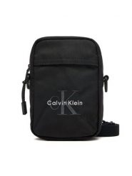 Calvin Klein Saszetka Bold Logo Nylon Slim Reporter LV04D3231G Czarny. Czarne saszetki męskie CALVIN KLEIN, z materiału. Za 249.99 zł.