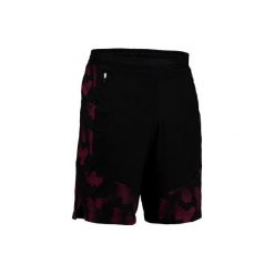 Spodenki fitness kardio FST 500 męskie. Czarne szorty męskie DOMYOS, m, z elastanu, na fitness i siłownię. W wyprzedaży za 54.99 zł.
