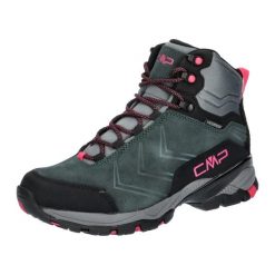 Buty trekkingowe damskie wysokie CMP MELNICK skóra naturalna wodoodporne. Czarne obuwie trekkingowe damskie CMP, na lato. Za 379.00 zł.