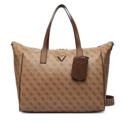 Torba weekendowa Guess. Brązowe torebki klasyczne damskie Guess, z aplikacjami, bez dodatków. Za 869.99 zł.
