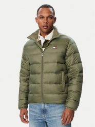 Tommy Jeans Kurtka puchowa DM0DM23231 Zielony Regular Fit. Zielone kurtki męskie Tommy Jeans, m, bez wzorów, z jeansu, bez kaptura. Za 849.99 zł.