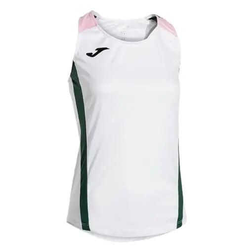 Koszulka sportowa damska Joma Montreal. Białe bluzki sportowe damskie Joma, s, bez kołnierzyka, bez ramiączek. Za 109.99 zł.