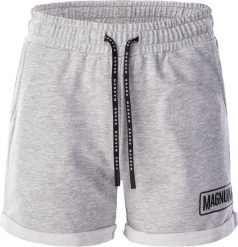Spodenki treningowe damskie Magnum Caprea Shorts. Szare szorty damskie MAGNUM, bez wzorów, z bawełny. Za 103.29 zł.