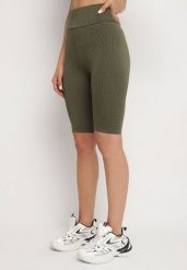 Zielone Szorty Kolarki z Efektem Push-Up Briala. Zielone spodenki sportowe damskie Born2be, m. Za 29.99 zł.