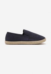Granatowe Trampki w Stylu Espadryli Wsuwane Tolindea. Niebieskie trampki i tenisówki męskie Born2be, bez wzorów, bez zapięcia. Za 59.99 zł.