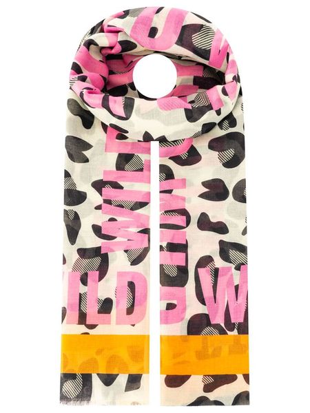 Zwillingsherz Szal "Wild Leo" ze wzorem - 180 x 85 cm rozmiar: onesize. Szaliki i kominy damskie Zwillingsherz, bez wzorów, z materiału. Za 105.38 zł.