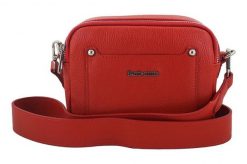 Listonoszka skórzana BARBERINI'S czerwona 707-13. Czerwone shopper bag damskie Barberinis, z aplikacjami, ze skóry, zdobione, bez dodatków. Za 219.99 zł.