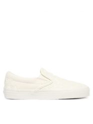 Vans Tenisówki Classic Slip-On VN000D6YC131 Kremowy. Białe trampki i tenisówki damskie Vans, bez wzorów, z materiału. Za 339.99 zł.