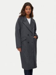 Vero Moda Płaszcz wełniany Harper 10320446 Szary Regular Fit. Szare płaszcze damskie Vero Moda, na zimę, s, bez wzorów, z syntetyku. Za 509.99 zł.