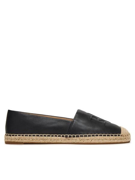 LAUREN RALPH LAUREN Espadryle Cameryn 802P04415001 Czarny. Czarne espadryle damskie Lauren Ralph Lauren, bez wzorów, ze skóry, bez obcasa. Za 619.99 zł.