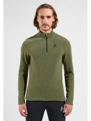 Odlo Bluza polarowa "Roy" w kolorze khaki rozmiar: XL. Brązowe bluzy bez kaptura męskie Odlo, bez wzorów, z materiału, sportowe, bez kołnierzyka, bez ramiączek. Za 158.10 zł.