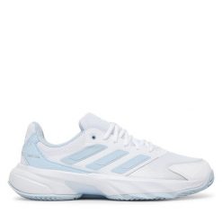 Buty do tenisa adidas. Białe buty sportowe na co dzień damskie Adidas, bez wzorów, tenisowe. Za 399.99 zł.