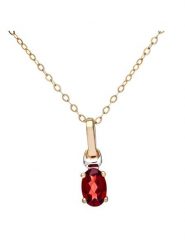 Revoni Złoty naszyjnik z diamentową zawieszką - 46 cm rozmiar: onesize. Żółte naszyjniki damskie Revoni, złote. Za 761.99 zł.