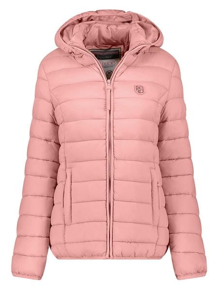 Geographical Norway Kurtka pikowana w kolorze jasnoróżowym rozmiar: XL. Różowe kurtki damskie Geographical Norway, xl, bez wzorów, bez kaptura. Za 184.02 zł.