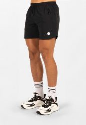 Colton Szorty - Czarny. Czarne szorty męskie GORILLA WEAR, bez wzorów, z nylonu. Za 214.00 zł.