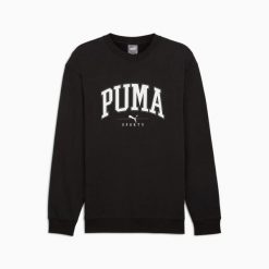 Bluza męska Puma SQUAD CREW TR 68179501. Czarne bluzy bez kaptura męskie Puma, l, z bawełny. Za 167.13 zł.