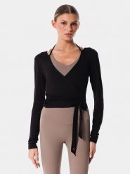 Carpatree Koszulka sportowa "Balletcore" w kolorze czarnym rozmiar: XS. Czarne bluzki sportowe damskie Carpatree, xs, bez wzorów, bez ramiączek. Za 79.77 zł.