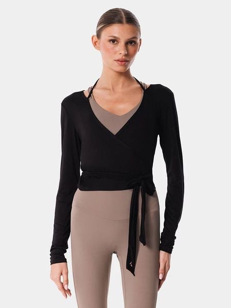 Carpatree Koszulka sportowa "Balletcore" w kolorze czarnym rozmiar: L. Czarne bluzki sportowe damskie Carpatree, l, bez kołnierzyka, bez ramiączek. Za 102.95 zł.