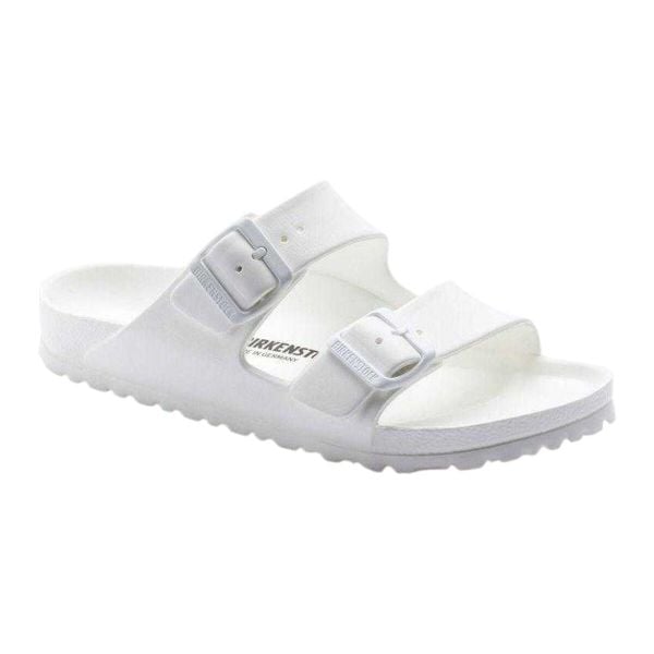 Płaskie Sandały Arizona EVA Dla Dorosłych Unisex. Białe sandały męskie Birkenstock, z materiału, z otwartym noskiem, bez zapięcia. Za 334.00 zł.