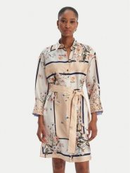 Liu Jo Sukienka koszulowa WA6507 T2555 Beżowy Regular Fit. Brązowe sukienki damskie Liu Jo, bez wzorów, z syntetyku, bez kołnierzyka, bez ramiączek, koszulowe. Za 729.99 zł.