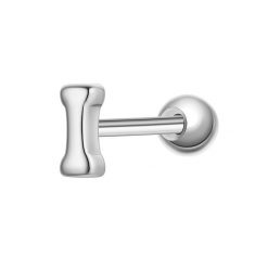 Glanzstücke München Piercing Litera I ze srebra próby 925 w kolorze srebrnym Kolczyki 1 ct Damski. Szare kolczyki damskie Glanzstücke München, srebrne. Za 110.49 zł.