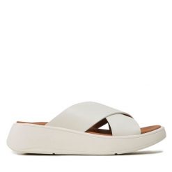 Klapki FitFlop. Białe klapki damskie FitFlop, bez wzorów, bez obcasa. Za 389.99 zł.
