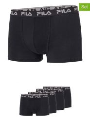 Fila Bokserki (4 pary) w kolorze czarnym rozmiar: S. Czarne bokserki męskie Fila, bez wzorów. Za 86.99 zł.
