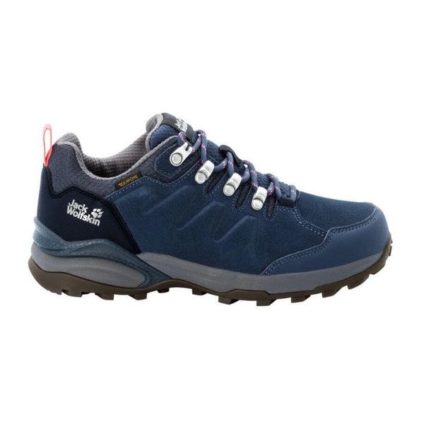 Buty trekkingowe damskie Jack Wolfskin Refugio Texapore Low. Niebieskie obuwie trekkingowe damskie Jack Wolfskin. Za 419.99 zł.
