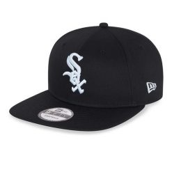 Czapka z daszkiem New Era 9FIFTY Chicago White Sox Essential. Czarne czapki męskie New Era, bez wzorów. Za 69.90 zł.