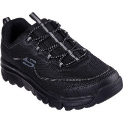 Buty sportowe męskie Skechers Summits At Triple Bridges. Czarne buty sportowe na co dzień męskie Skechers, z materiału, bez zapięcia. Za 390.00 zł.