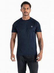 Dare 2b Koszulka sportowa "Accelerate" w kolorze granatowym rozmiar: XS. Niebieskie t-shirty sportowe męskie Dare 2b, s, z materiału, bez ramiączek, outdoorowe. Za 48.28 zł.