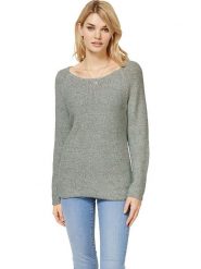 Heine Sweter w kolorze zielonym rozmiar: 40. Zielone swetry klasyczne damskie Heine, ze skóry, bez kołnierzyka. Za 104.64 zł.