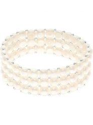 Pearline Bransoletka z perłami w kolorze białym rozmiar: onesize. Białe bransoletki damskie Pearline. Za 260.99 zł.