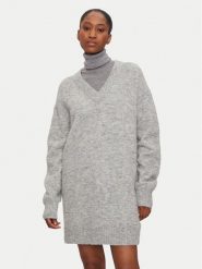 Calvin Klein Jeans Sukienka dzianinowa J20J224638 Szary Loose Fit. Szare sukienki damskie Calvin Klein Jeans, xs, bez wzorów, z dzianiny, bez kołnierzyka, bez ramiączek. Za 349.99 zł.