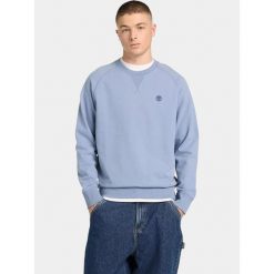 Sweter Męski Timberland Loopback Crew. Niebieskie swetry męskie Timberland, m, bez wzorów, bez kołnierzyka. Za 399.00 zł.