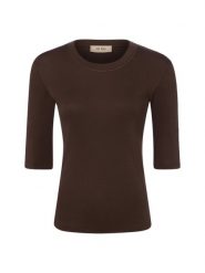 MOS MOSH Koszulka Kobiety Bawełna brązowy, L. Brązowe t-shirty damskie Mos Mosh, l, bez wzorów, z bawełny, bez kołnierzyka. Za 239.95 zł.