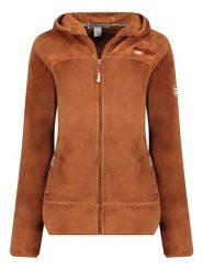 Canadian Peak Kurtka polarowa "Upaloodeak" w kolorze jasnobrązowym rozmiar: XL. Brązowe kurtki damskie Canadian Peak, xl, bez wzorów, z materiału, bez kaptura. Za 113.36 zł.