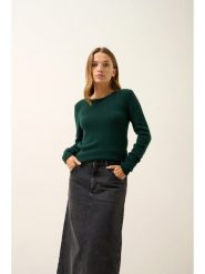 Just Cashmere Kaszmirowy sweter "Joyce" w kolorze ciemnozielonym rozmiar: L. Zielone swetry klasyczne damskie Just Cashmere, l, z kaszmiru, bez kołnierzyka. Za 434.99 zł.